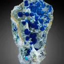 Veszelyite on Hemimorphite - image 1