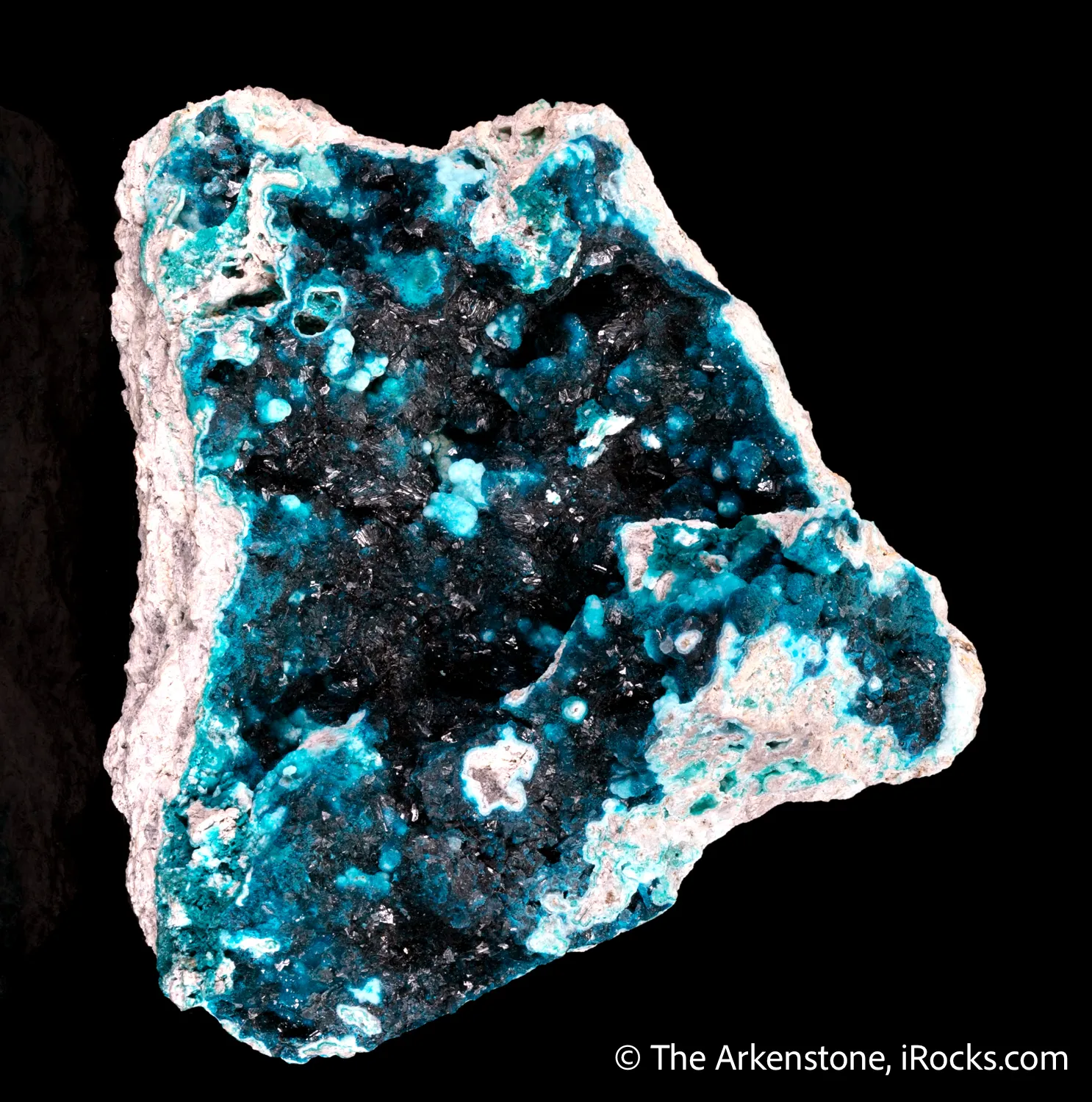 Veszelyite on Hemimorphite - image 3