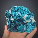 Veszelyite on Hemimorphite - image 1