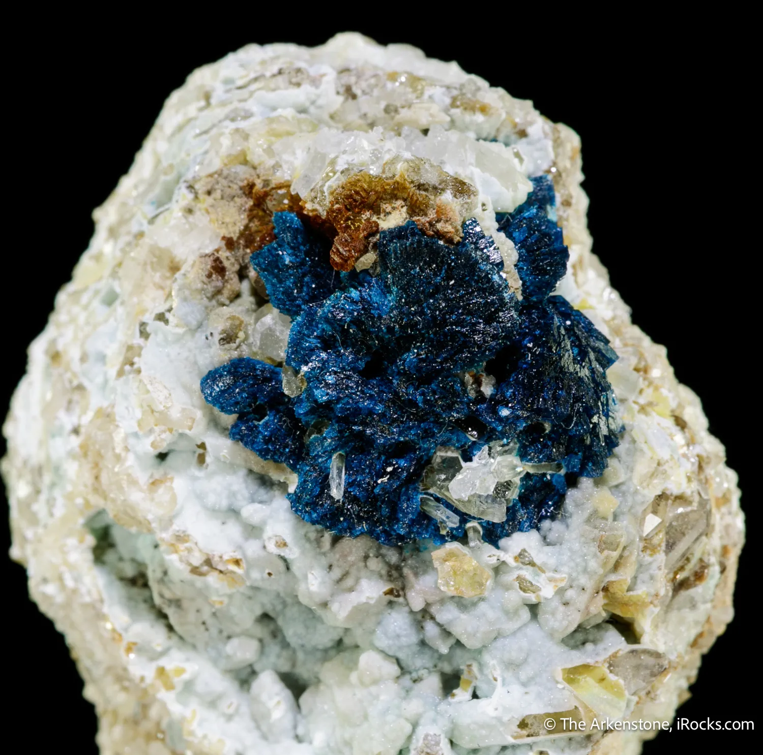 Veszelyite on Hemimorphite - image 1