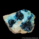 Veszelyite on Hemimorphite - image 1