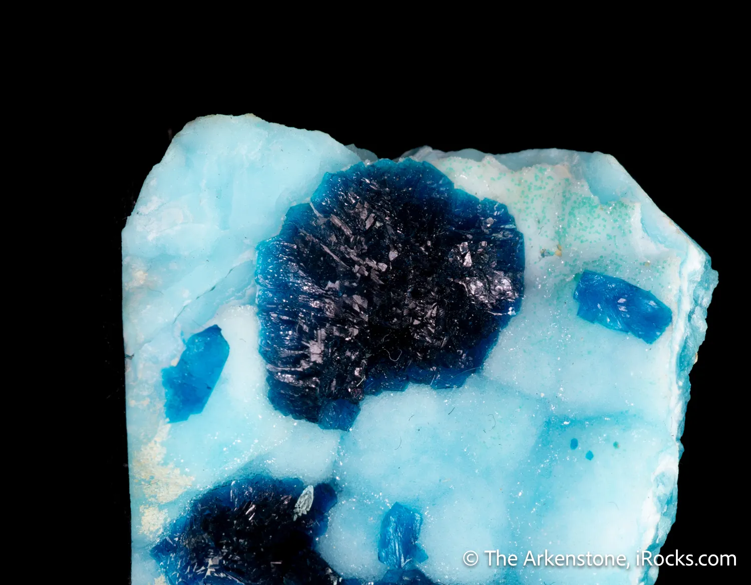 Veszelyite on Hemimorphite - image 4