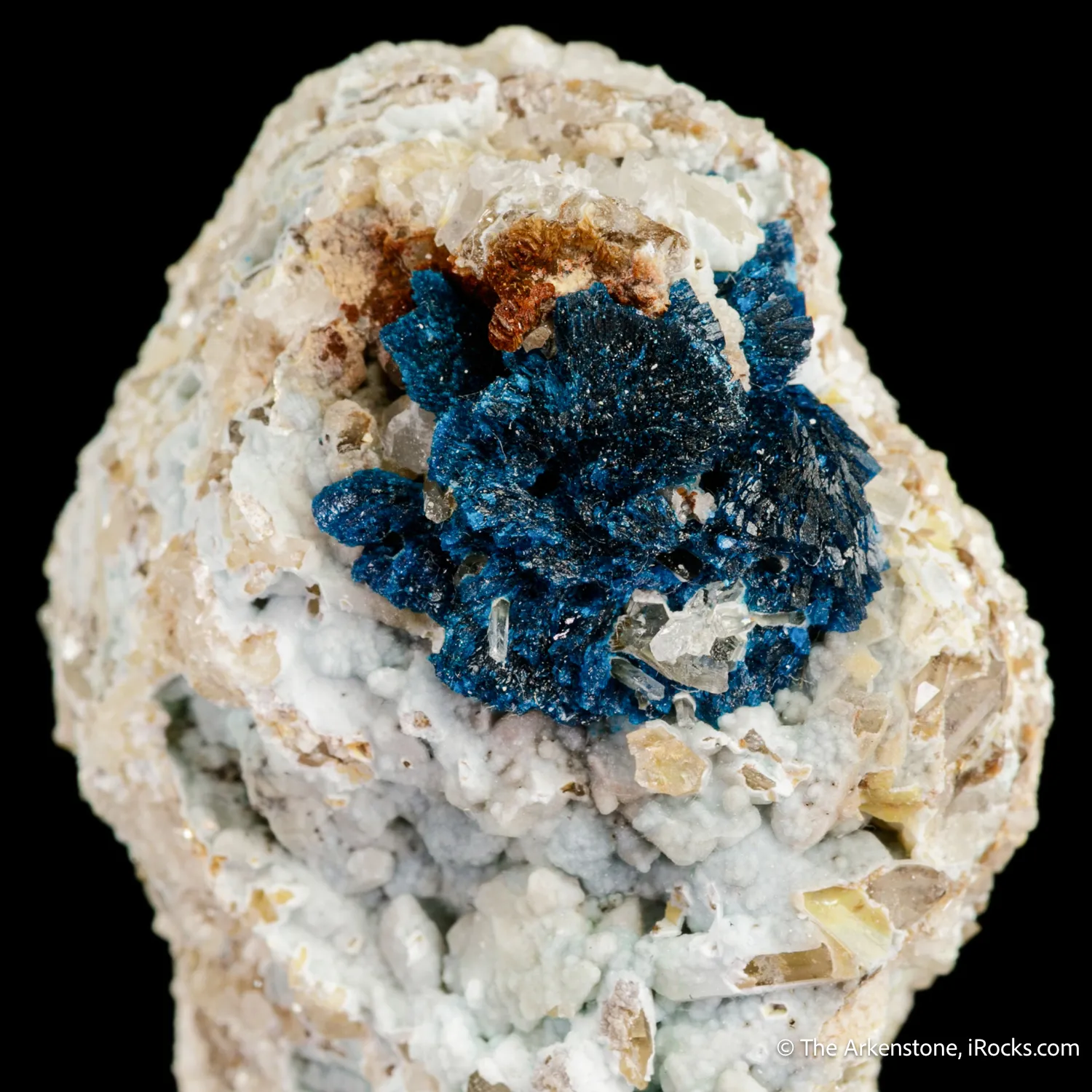 Veszelyite on Hemimorphite - image 4