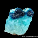 Veszelyite on Hemimorphite - image 1