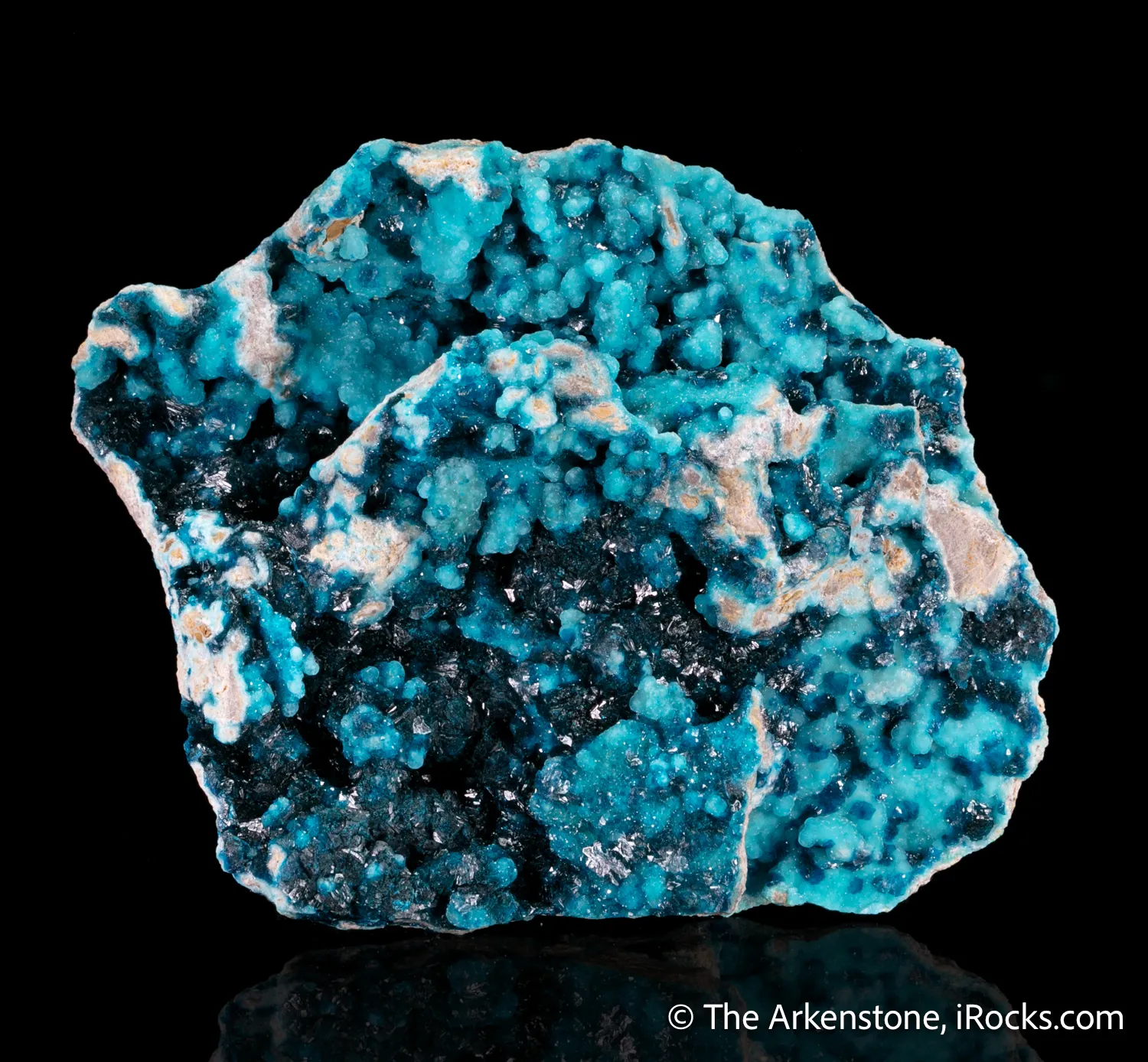 Veszelyite on Hemimorphite - image 3