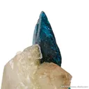 Veszelyite on Quartz - image 3