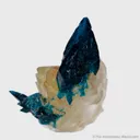 Veszelyite on Quartz - image 1