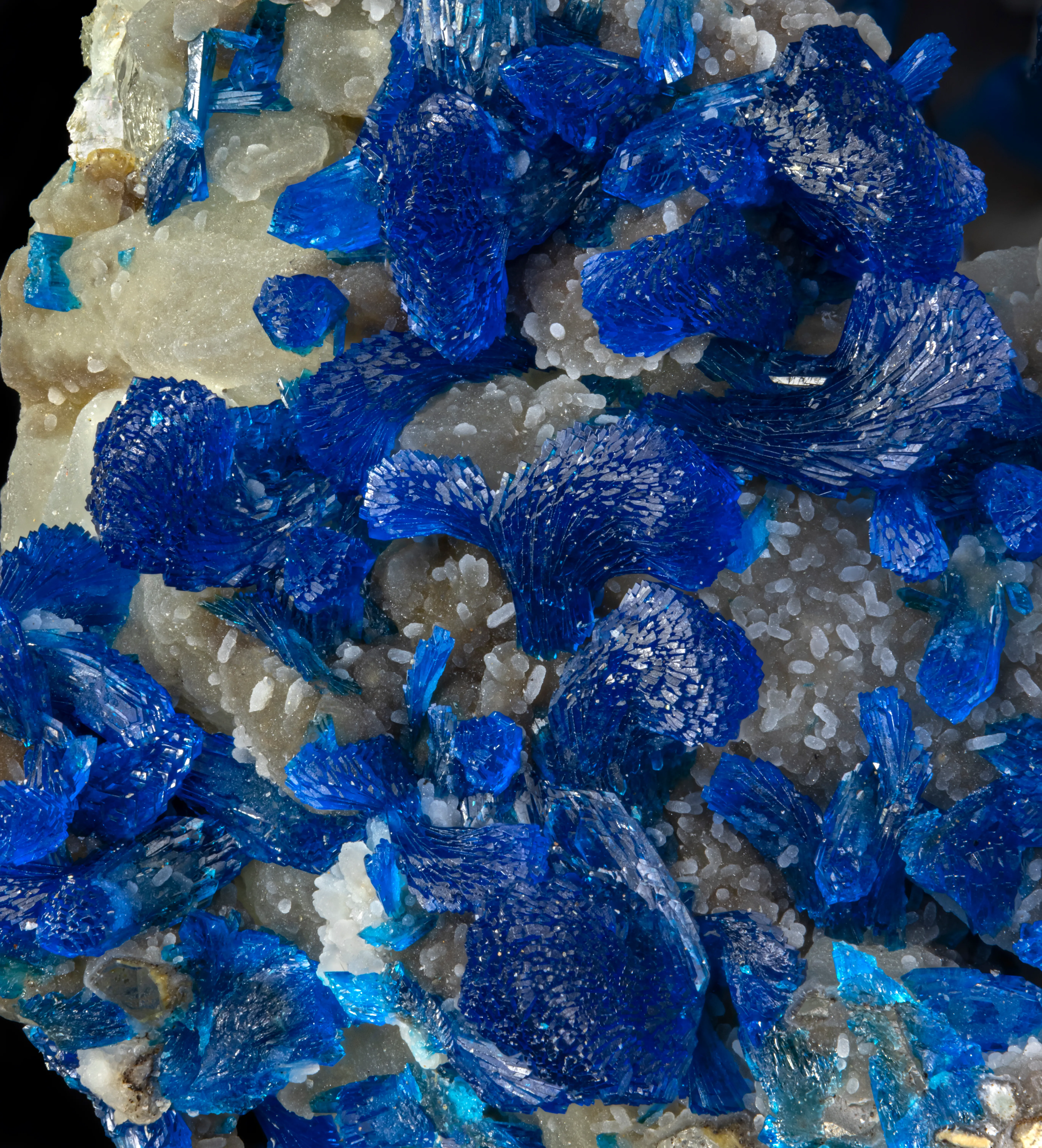 Veszelyite on Quartz - image 2