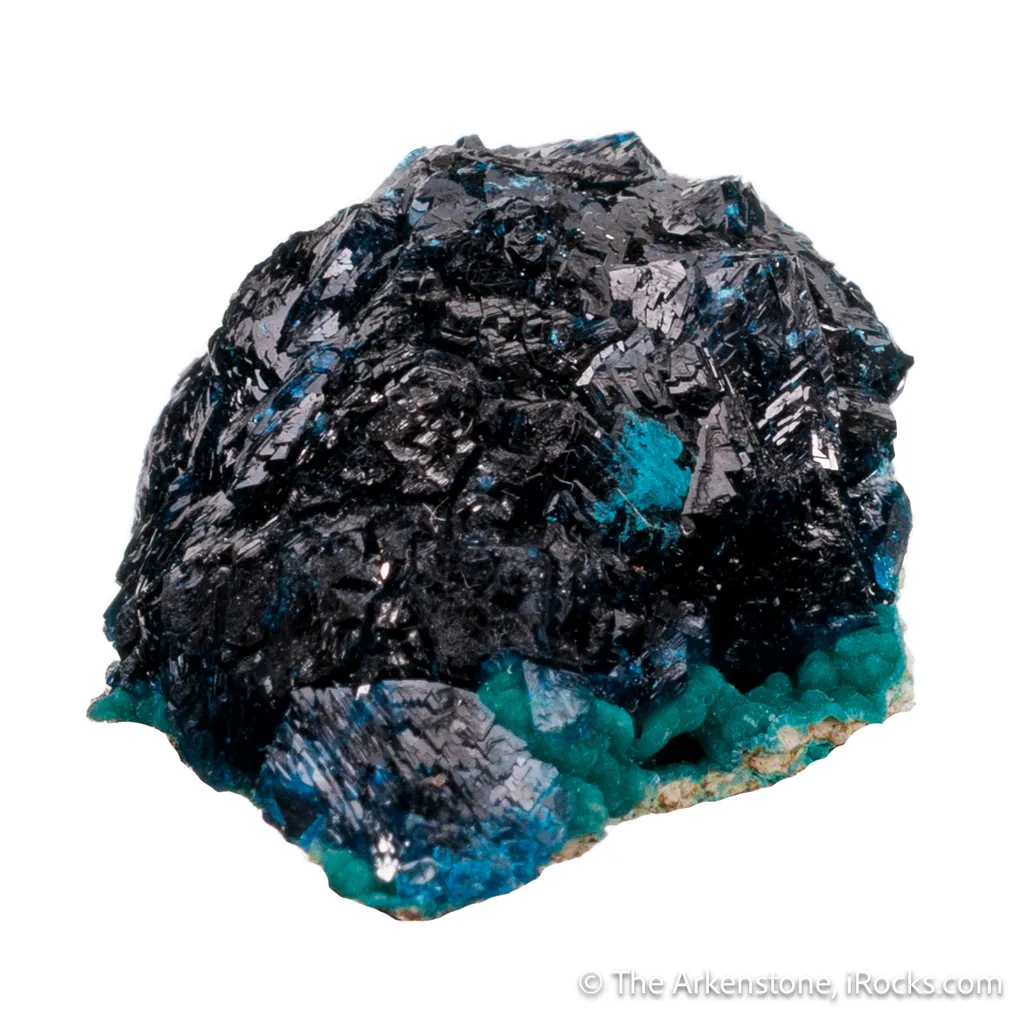Veszelyite on Zincolibethenite - image 4