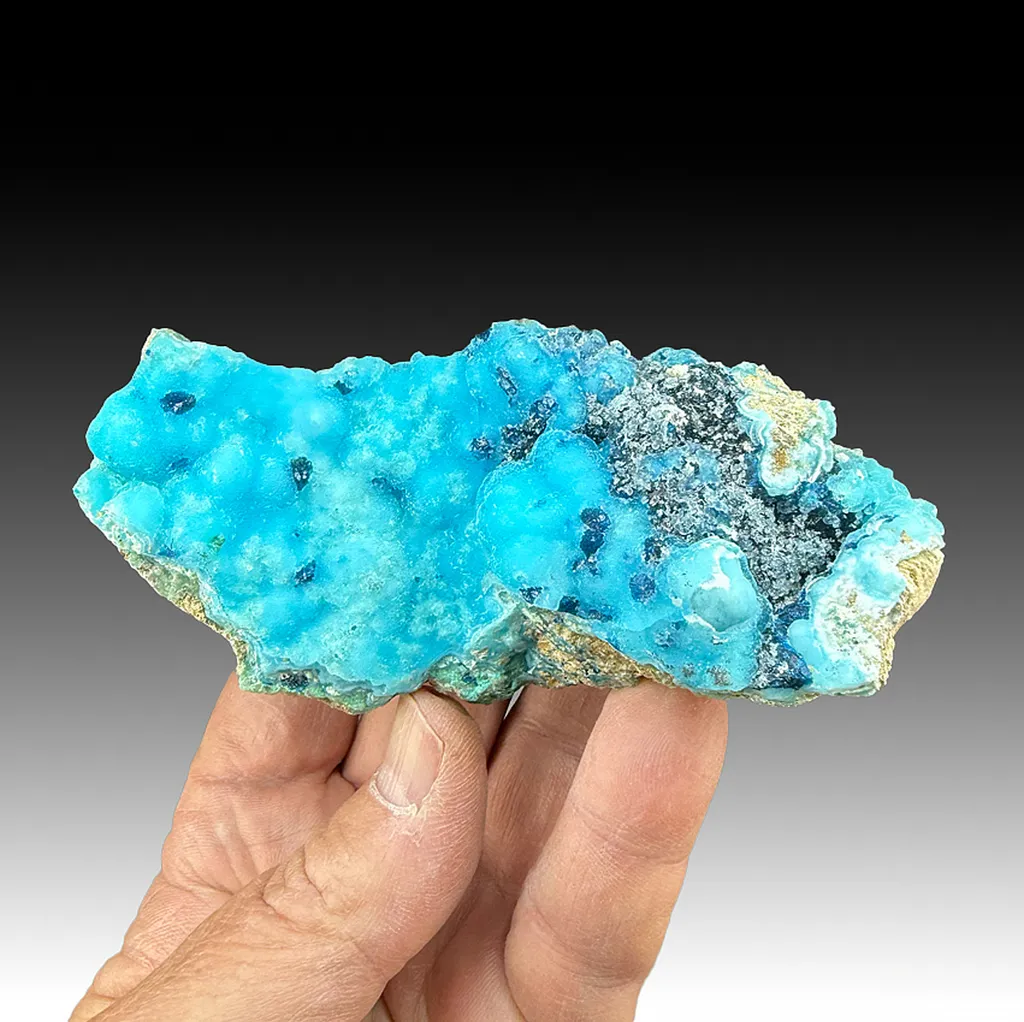 Veszelyite with Hemimorphite image