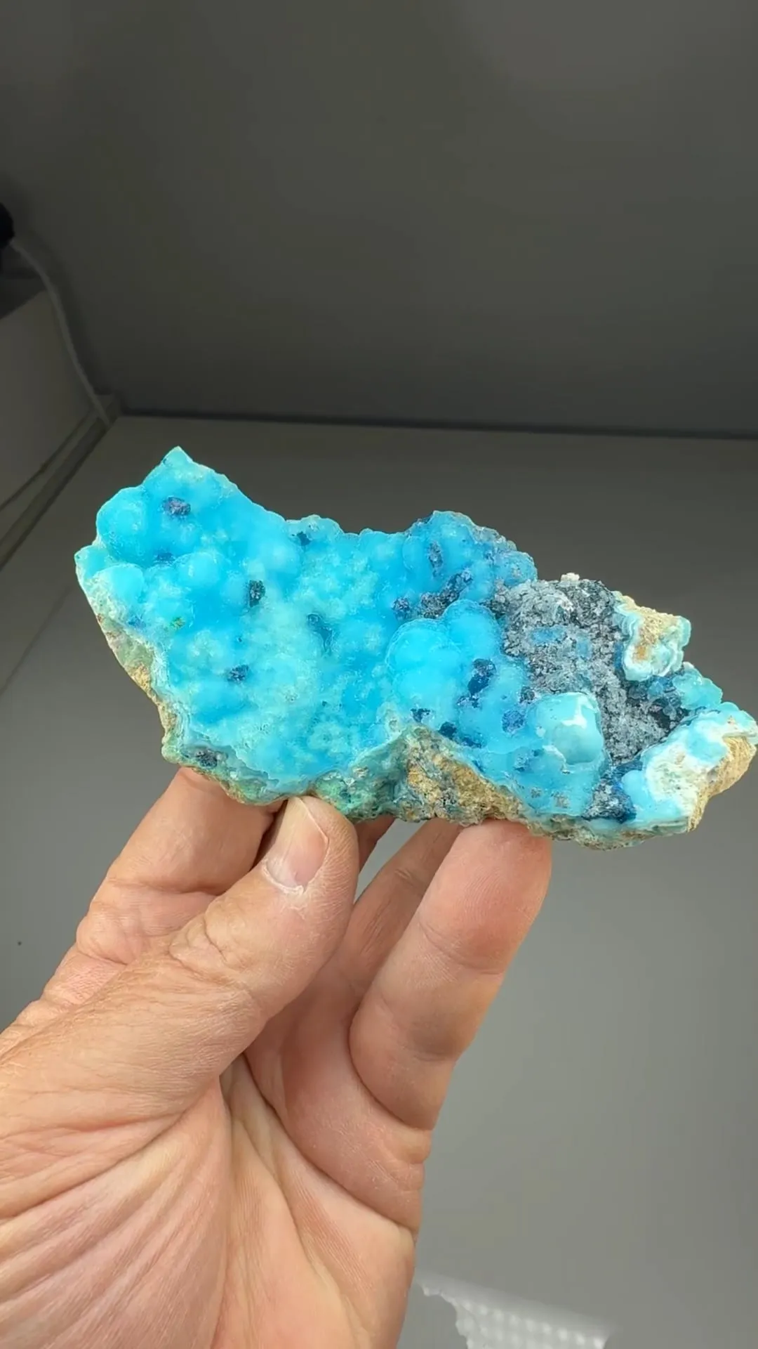 Veszelyite with Hemimorphite - image 2