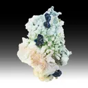 Veszelyite with Hemimorphite, Quartz - image 1