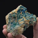Veszelyite with ZINCOLIBETHENITE and Hemimorphite - image 2