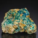 Veszelyite with ZINCOLIBETHENITE and Hemimorphite - image 1