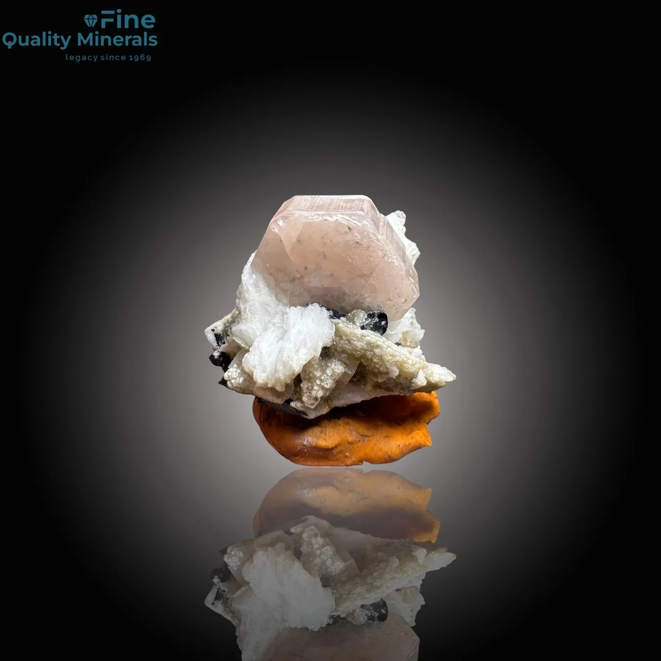 Vibrant Apatite with Schorl on Matrix - image 1