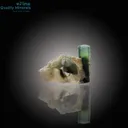 Vibrant Green Tourmaline on Matrix – Gemmy Specimen - image 1