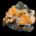 Vibrant Orange Thomsonite Balls with Needle Mesolite on Basalt Matrix – Premium Indian Mineral Specimen - image 5