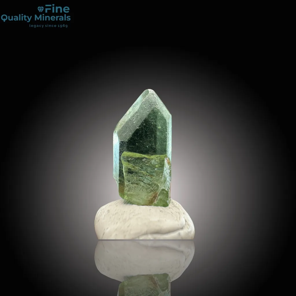 Vibrant Peridot Crystal with Rutile Inclusions - image 2