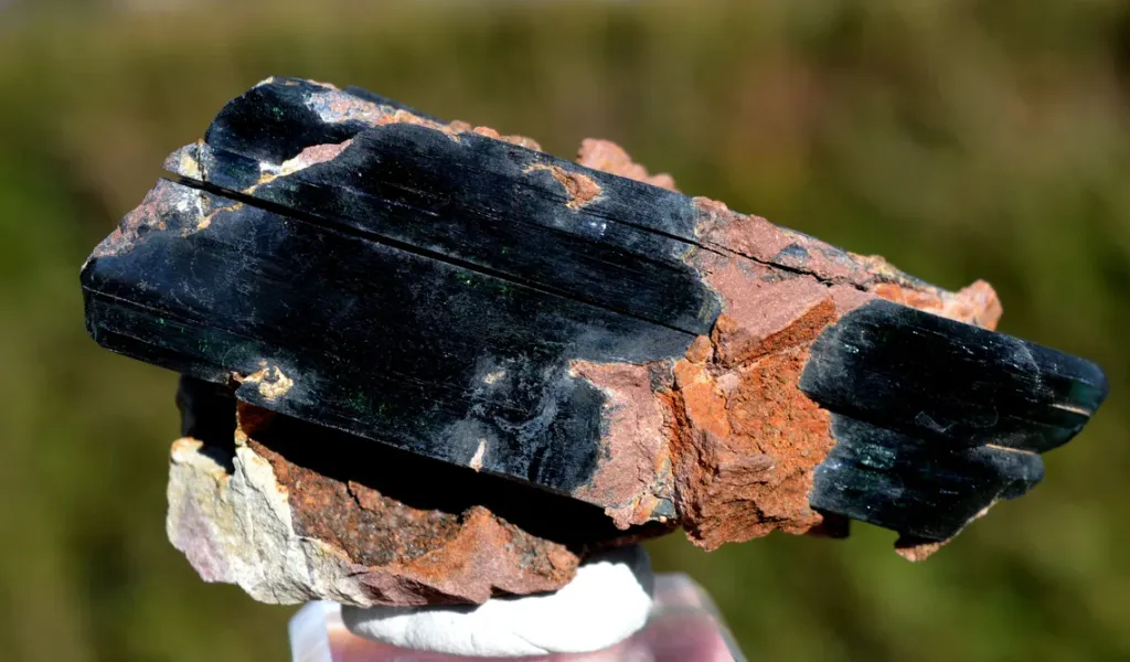 Vivianite 123 grams - Huanuni mine, Huanuni, Dalence Province, Oruro, Bolivia image