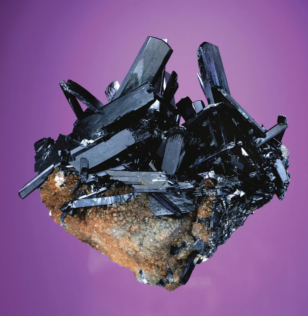 Vivianite from Blackbird Mine, Idaho, USA image