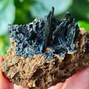 Vivianite from Ukraine, Crimea.  Translucent and shiny vivianite crystals - image 7