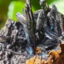 Vivianite from Ukraine, Crimea.  Translucent and shiny vivianite crystals - image 3