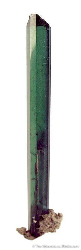 Vivianite Gem Crystal Imitating A Tourmaline image