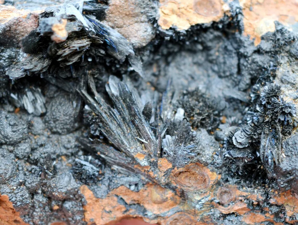 Vivianite & Goethite 172 grams - Chernomorsky mine, Ukraine - image 2