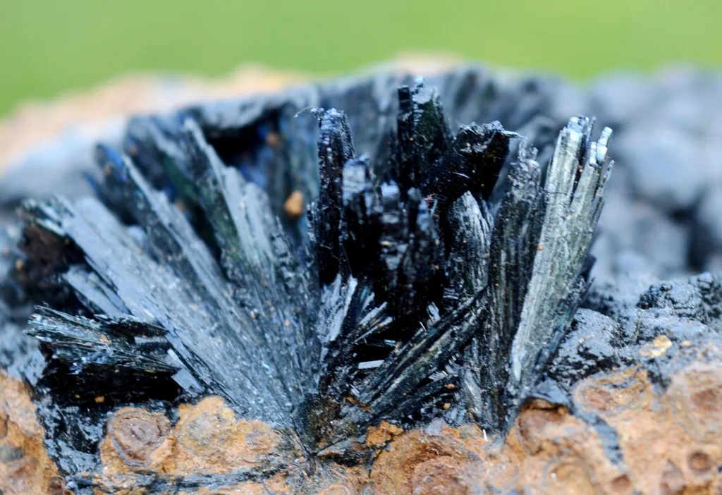 Vivianite & Goethite 261 grams - Chernomorsky mine, Ukraine - image 5