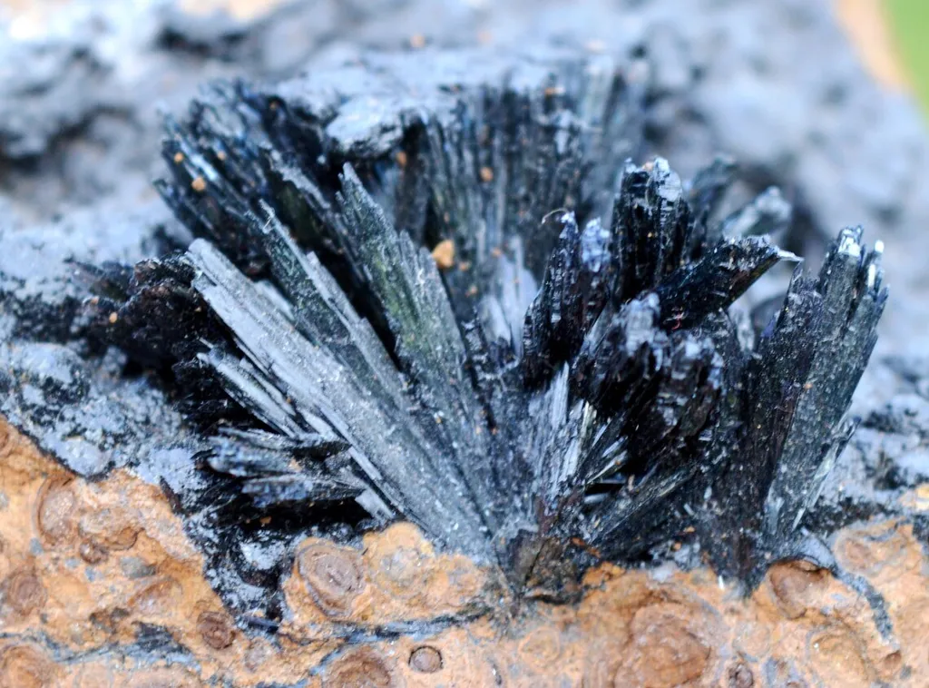 Vivianite & Goethite 261 grams - Chernomorsky mine, Ukraine - image 2