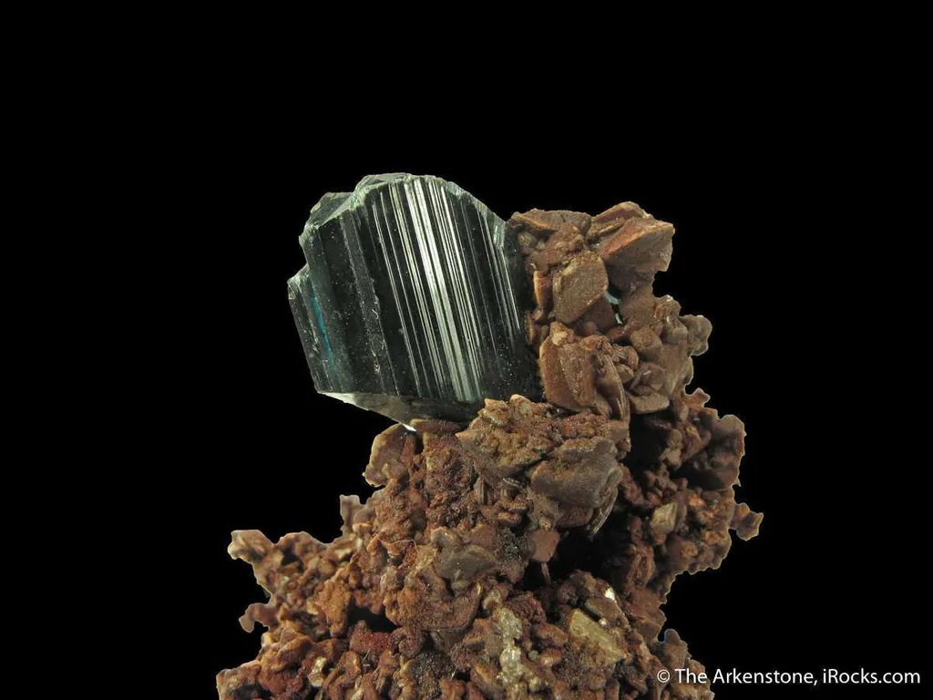 Vivianite on Siderite - image 4