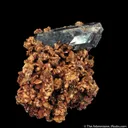 Vivianite on Siderite - image 2