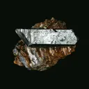 Vivianite on Siderite with Galena - image 3