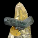 Vivianite, Quartz - image 2