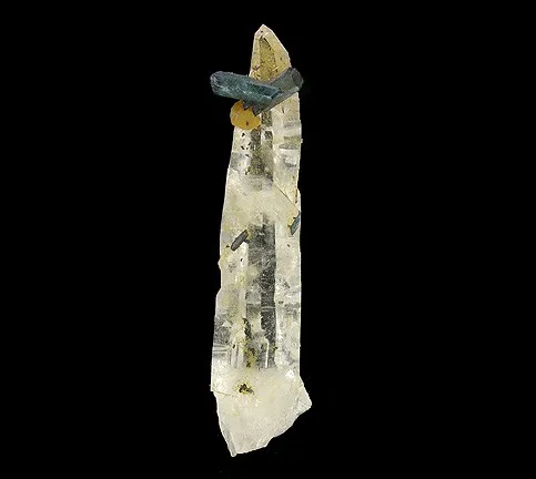 Vivianite, Quartz image