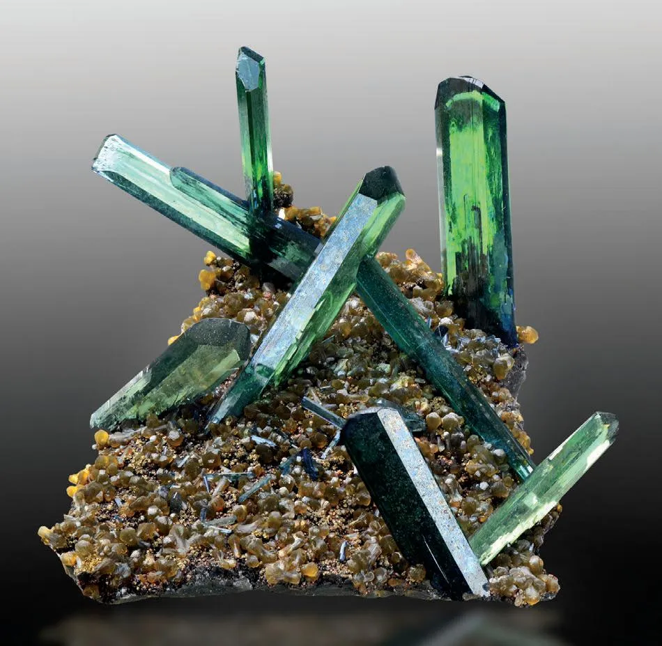 Vivianite, Quartz, Goethite, Siderite image