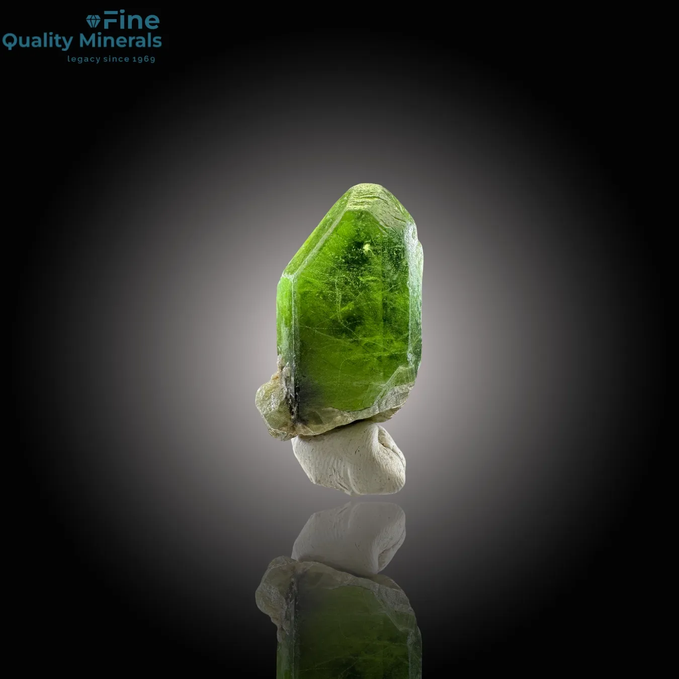 Vivid Spinel Twin Peridot with Ludwigite Inclusions - image 3