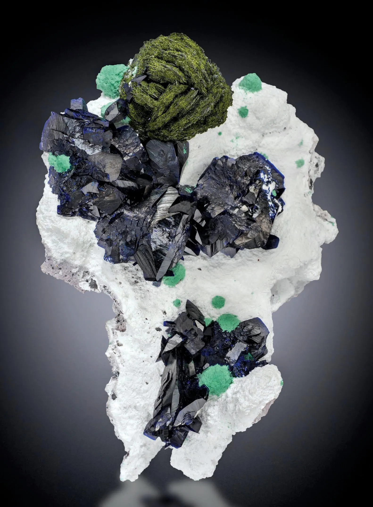 Volborthite, Azurite, Malachite - image 1
