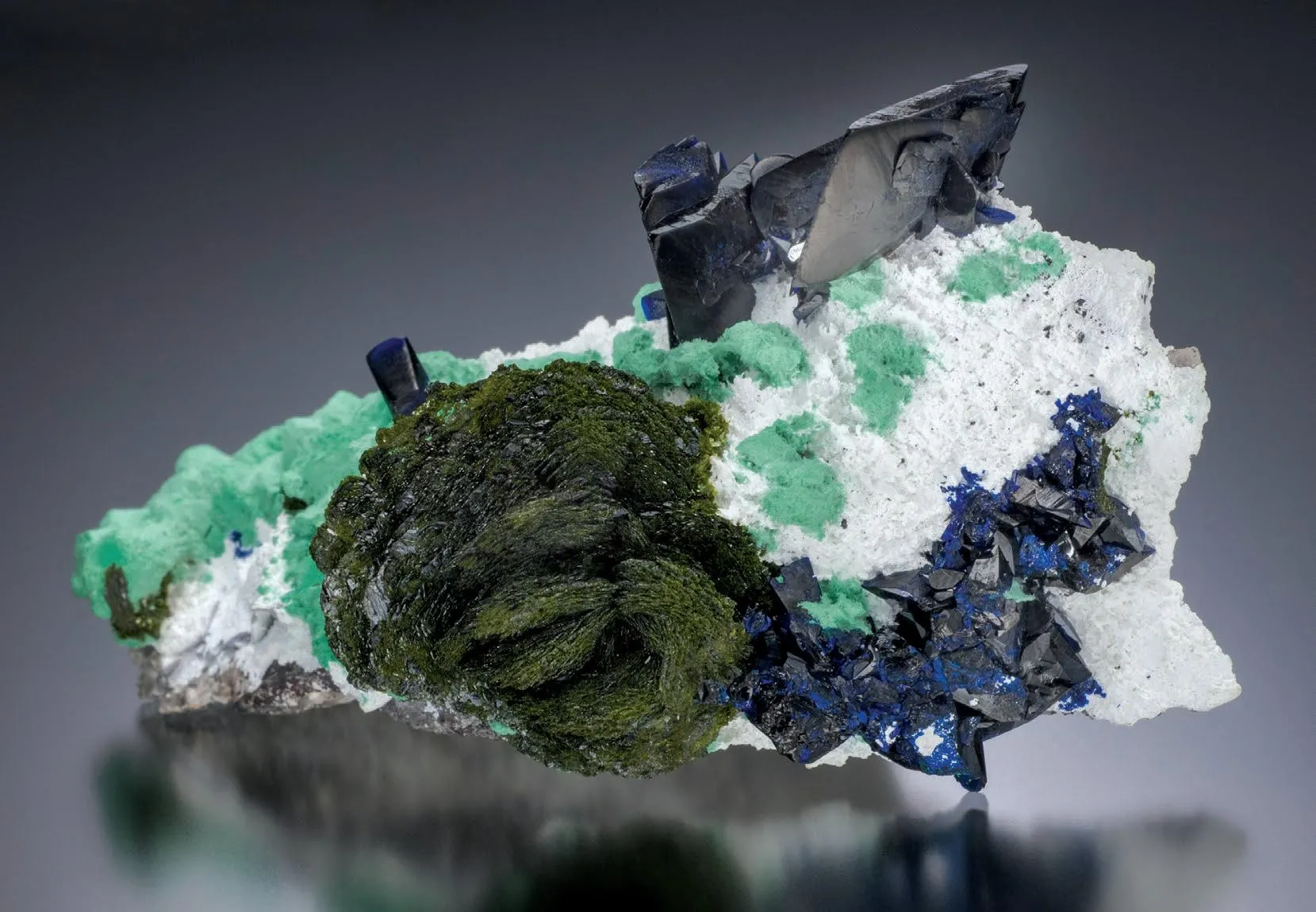 Volborthite, Azurite, Malachite - image 1