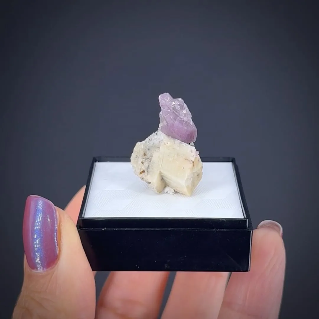 Wadeite with Orthoclase and Aegirine - image 2