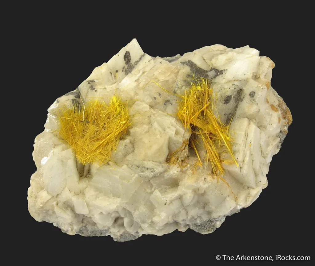 Wakabayashilite on Calcite - image 3