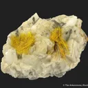 Wakabayashilite on Calcite - image 3