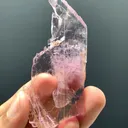 Water Etched Transparent Pink Kunzite Crystal, Fluorescent  Collector's  Mineral from Afghanistan - image 4
