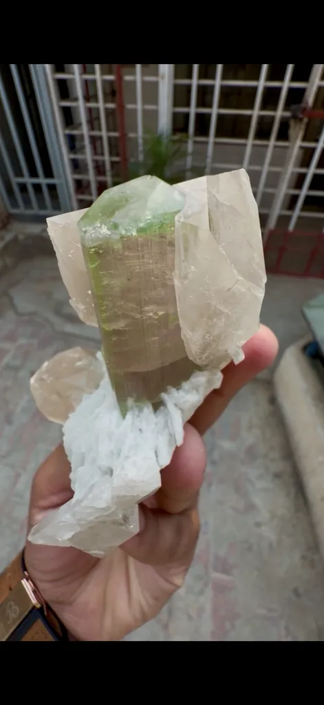 Watermelon Tourmaline with Quartz from Afghanistan - image 6