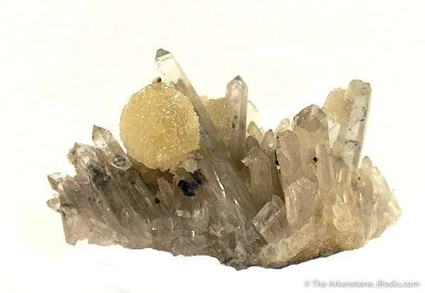 Wavellite on Quartz image