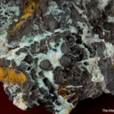 Wavellite with Turquoise and Pyrolusite - image 4