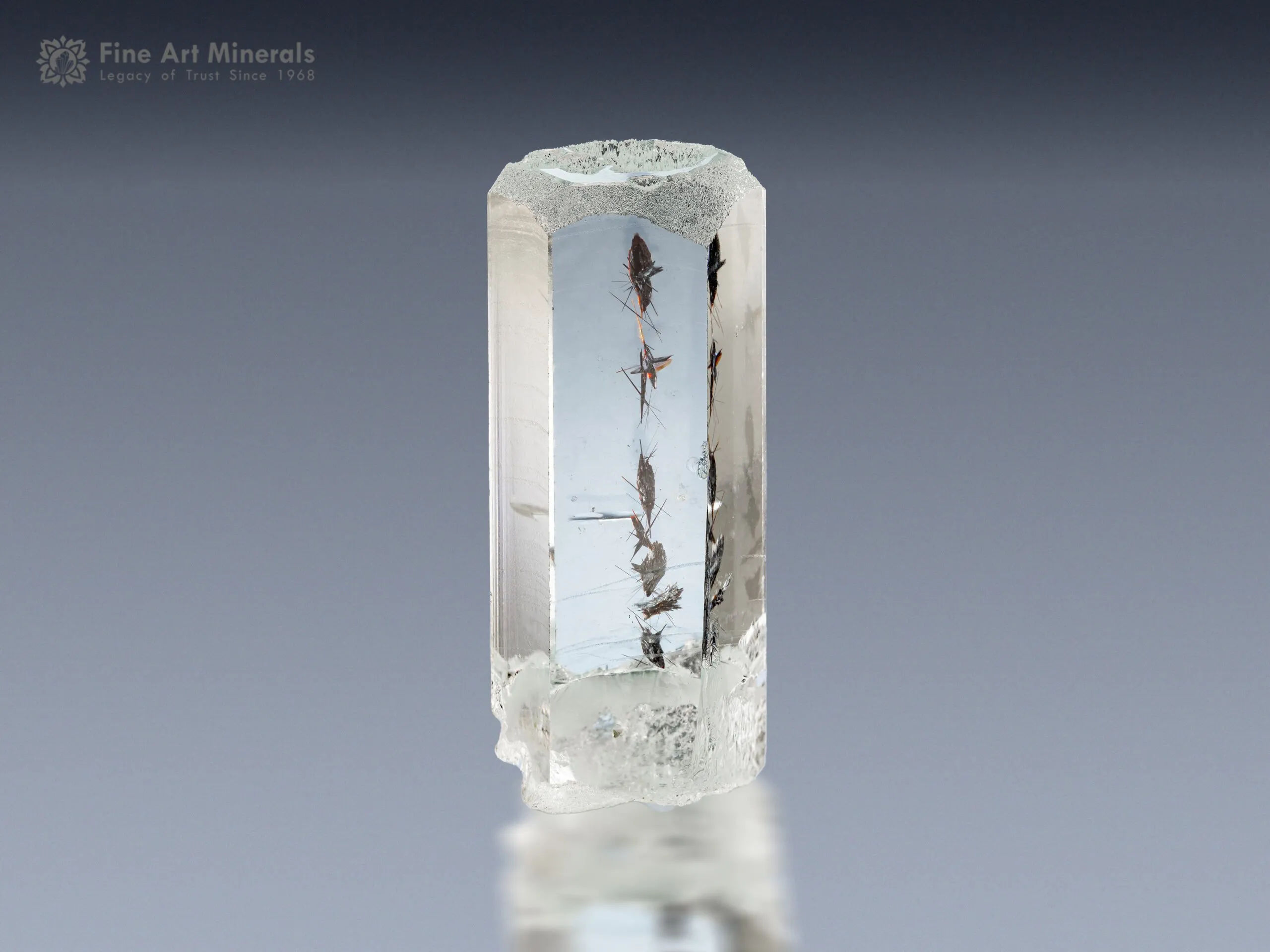 Weird Inclusion Aquamarine Crystal from Shengus Pakistan - image 1