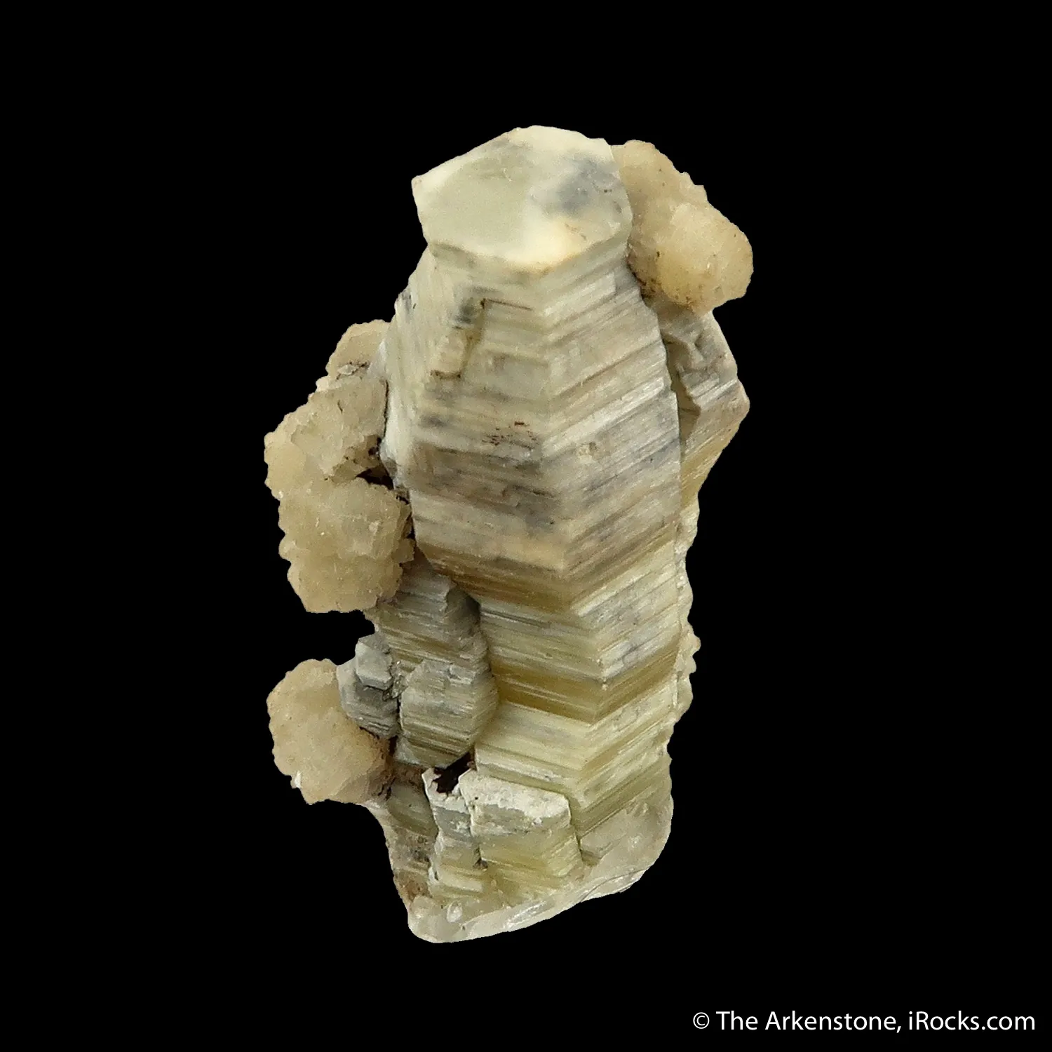 Weloganite (fluorescent) and Strontianite (fluorescent) - image 4