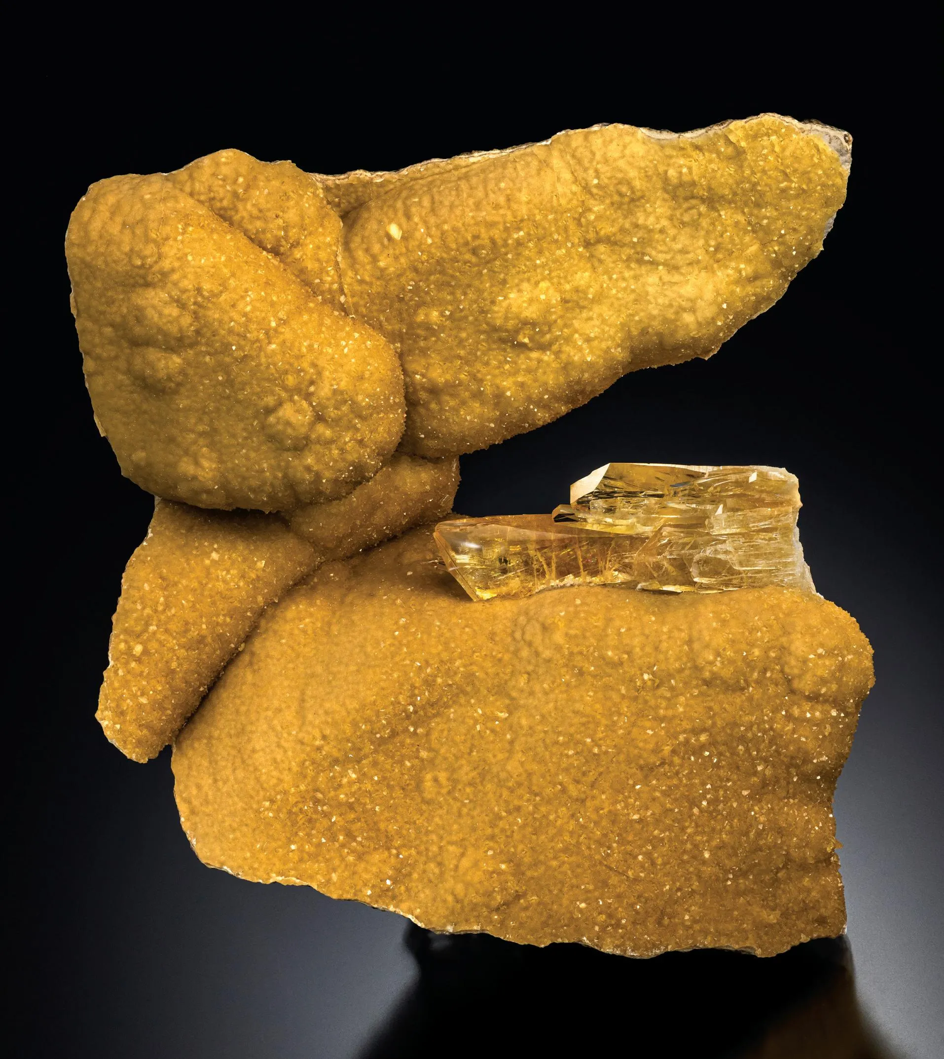 Whewellite, drusy Calcite - image 1