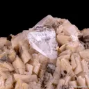 Whewellite (twinned) on Dolomite, Calcite & Chalcopyrite - image 5